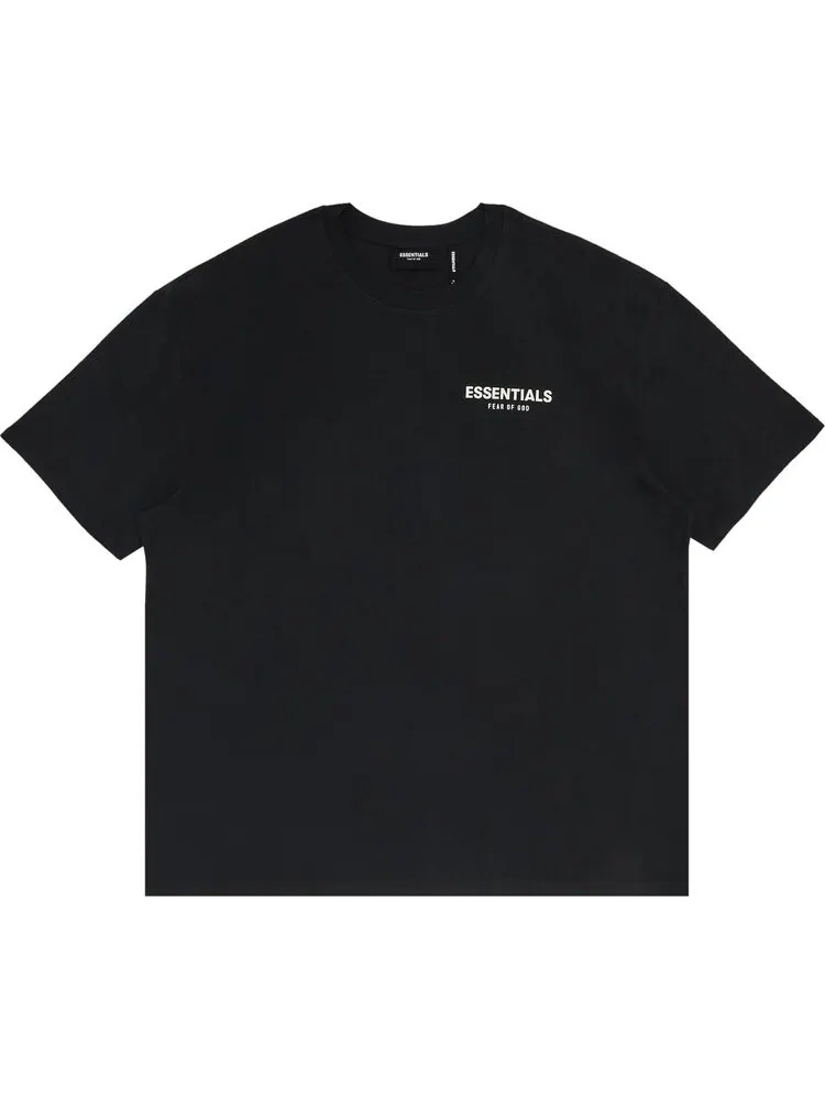 Футболка Fear of God Essentials Boxy Photo Series T-Shirt 'Black' — черный