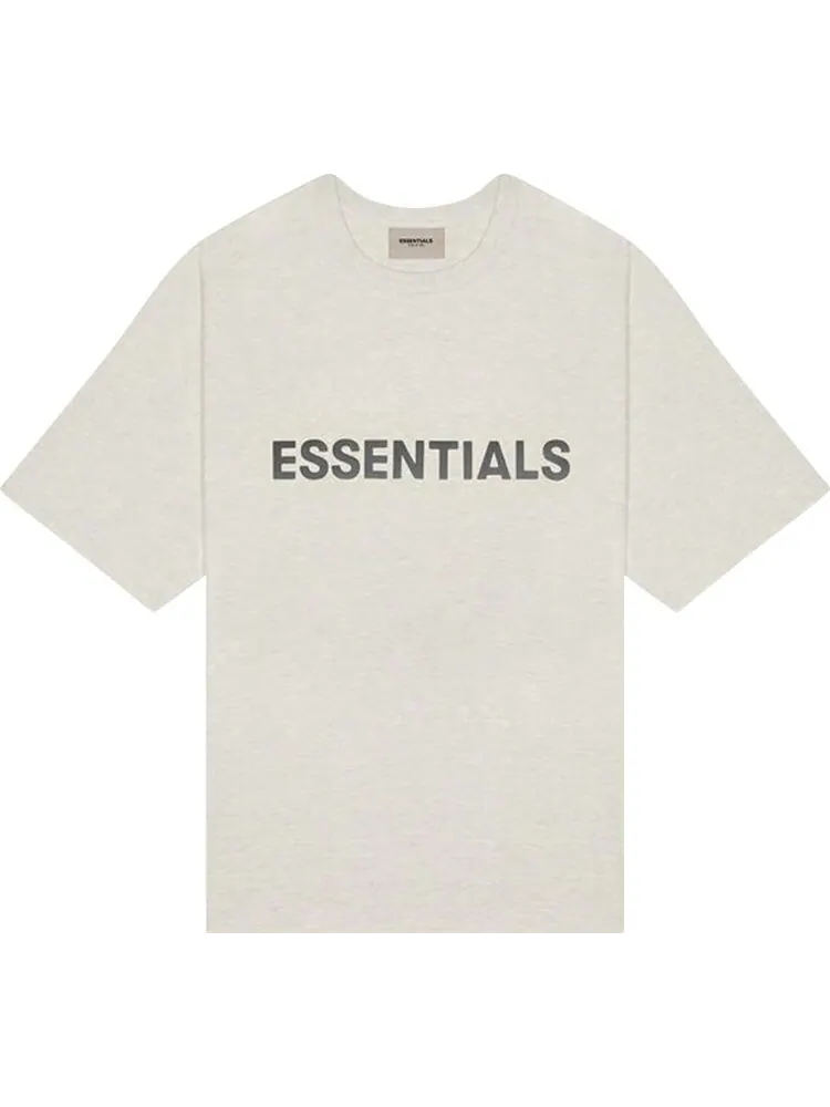 Футболка Fear of God Essentials T-Shirt 'Oatmeal' — серый