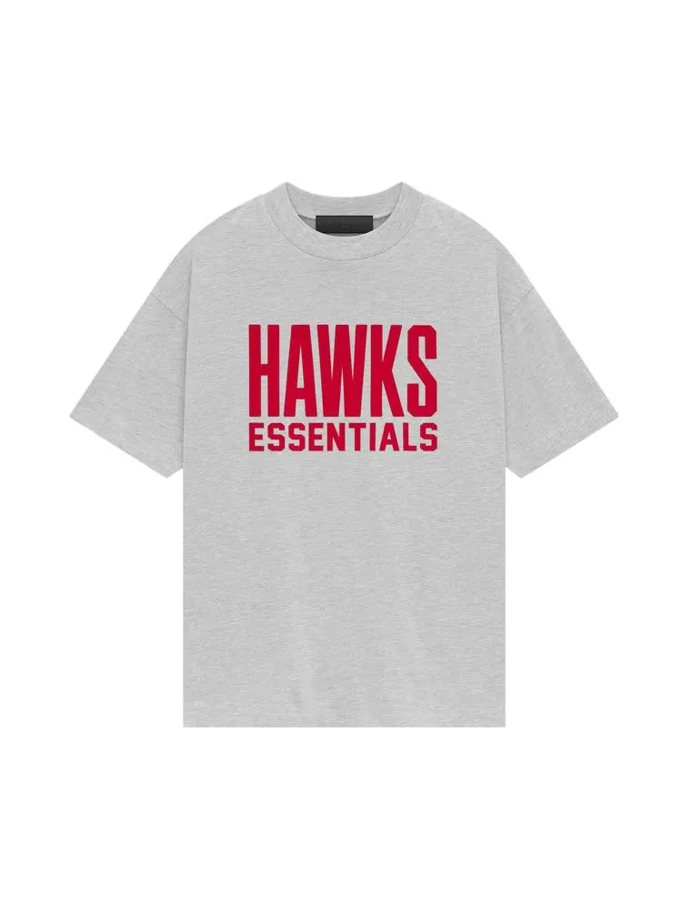 Футболка Fear of God Essentials Hawks Tee — изображение 1 из 2, светлый серый