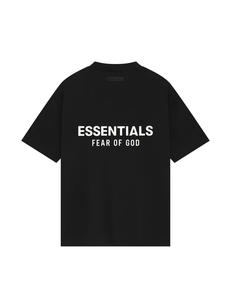 Классическая футболка с коротким рукавом Fear of God Essentials — изображение 2 из 2, черный