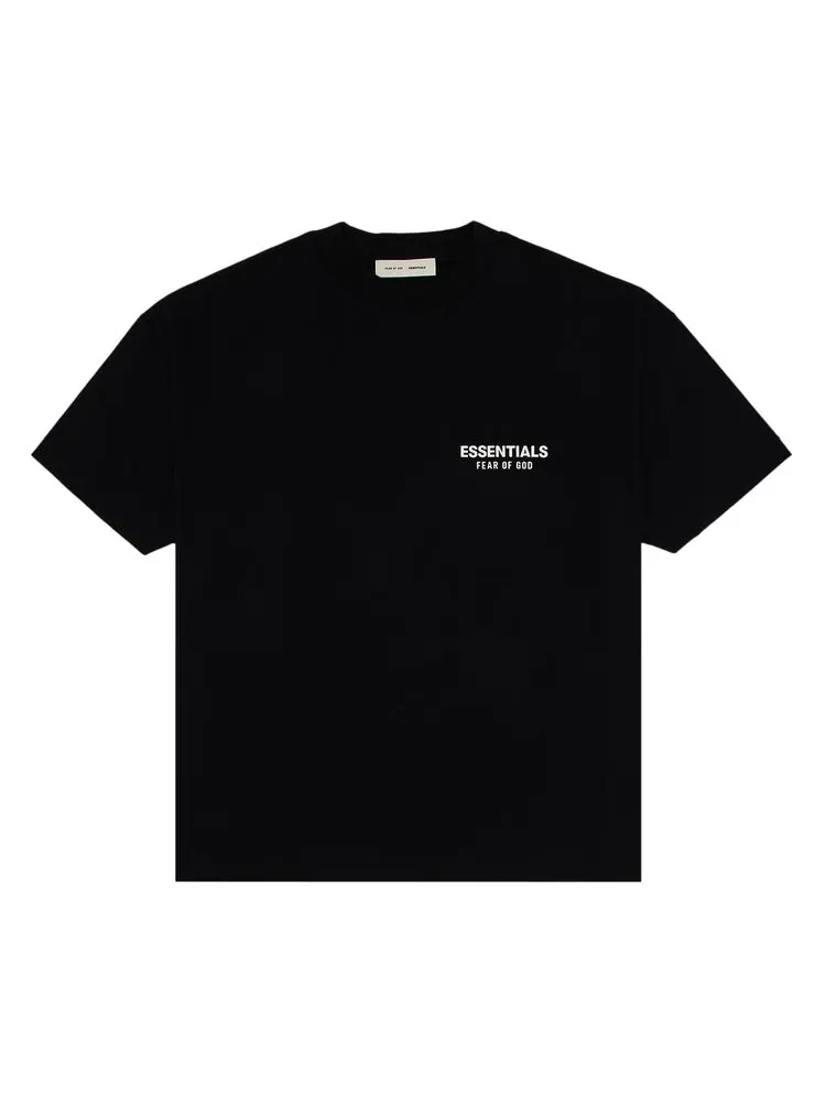 Футболка Fear of God Essentials Classic Fit T-Shirt 'Jet Black' — изображение 1 из 3, черный