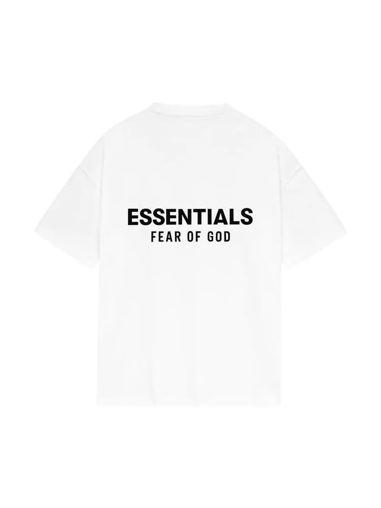 Футболка Fear of God Essentials Classic Fit T-Shirt 'Bright White' — изображение 2 из 3, яркий белый