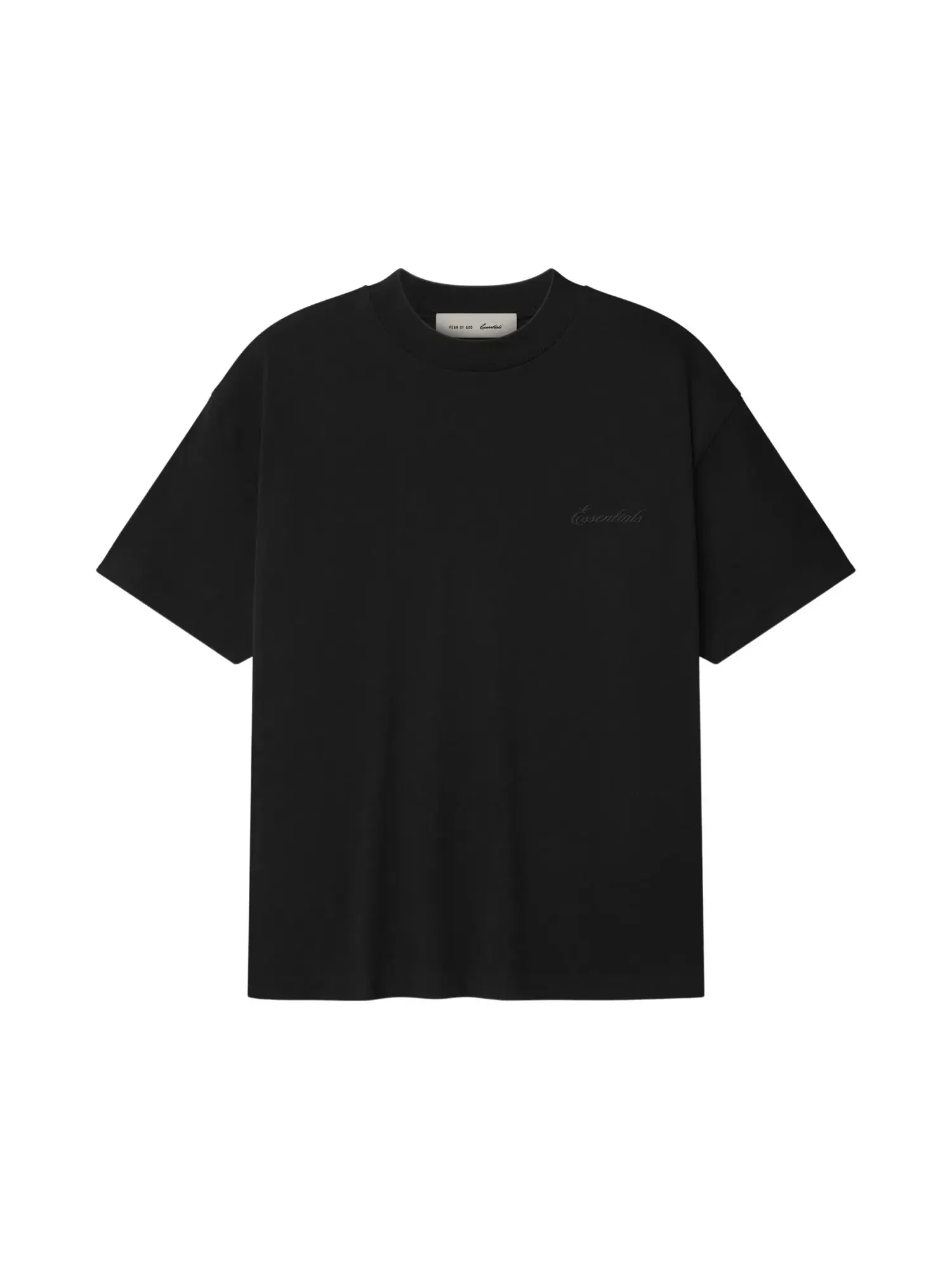Футболка Fear of God Essentials Signature Classic Tee — изображение 1 из 2, винтажный черный