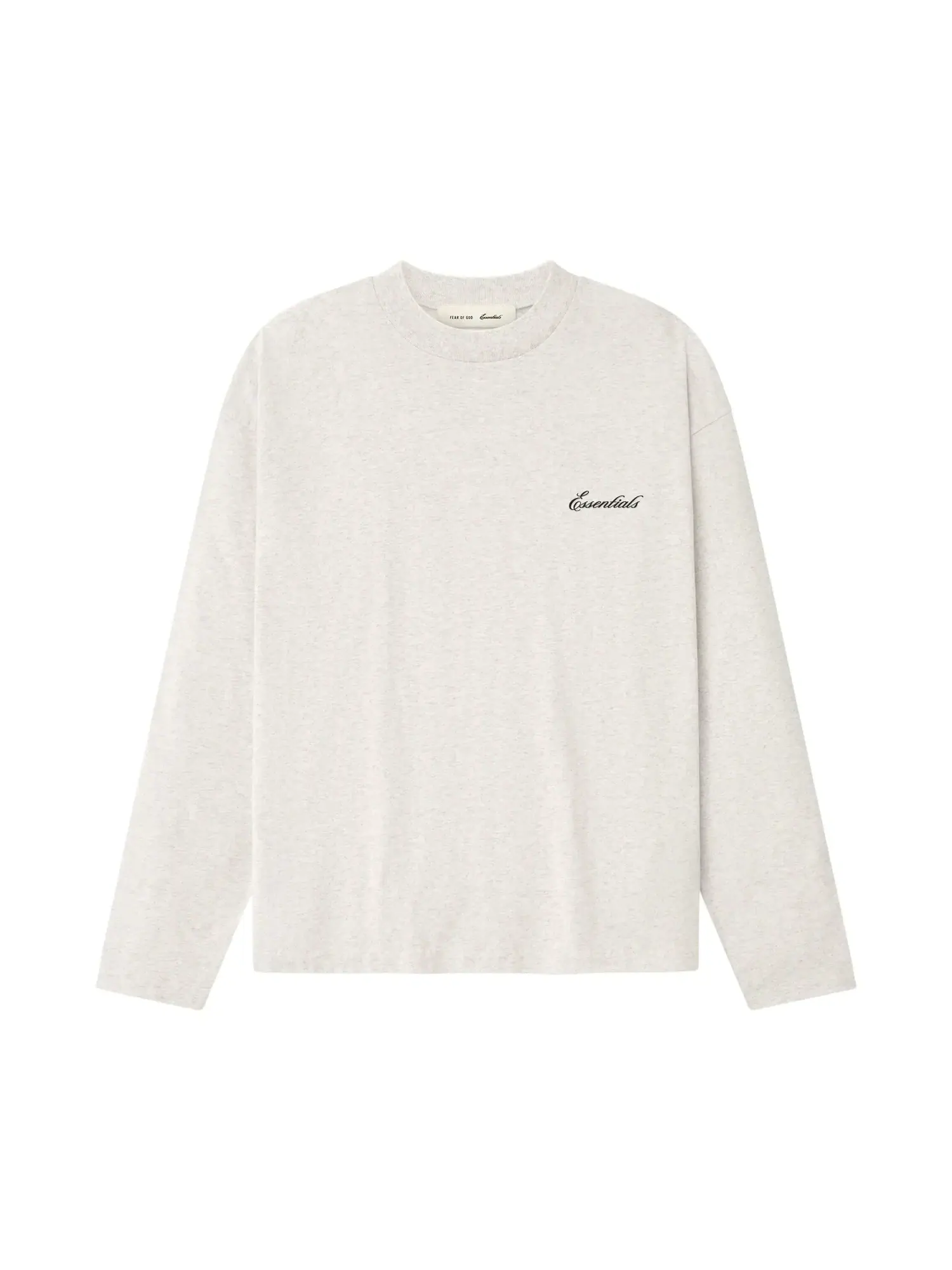 Футболка с длинным рукавом Fear of God Essentials Essentials Classic — изображение 1 из 2, овсяный