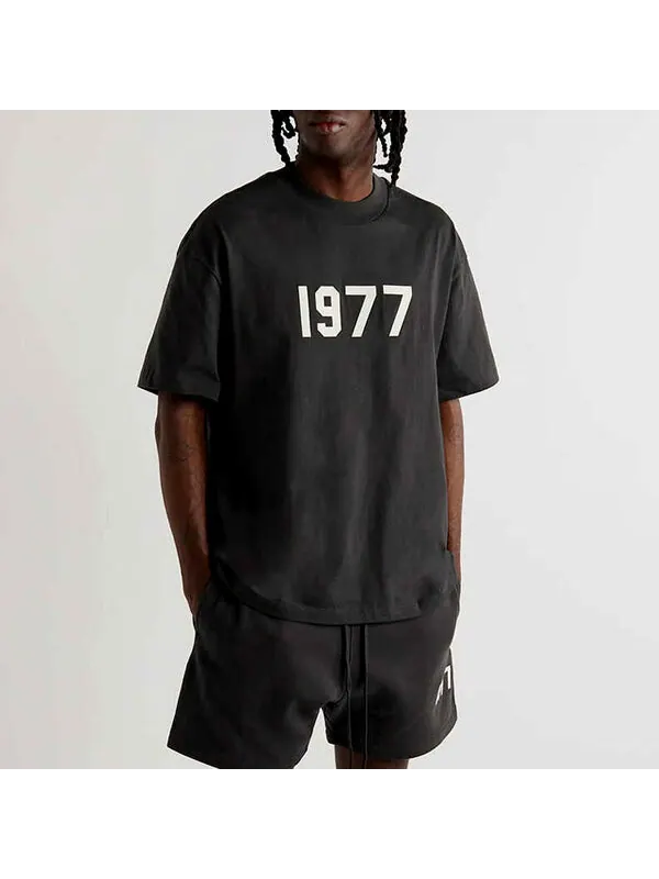 Футболка Fear Of God Essentials с логотипом — изображение 1 из 4, черный/серый