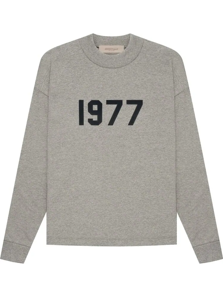 Лонгслив Fear of God Essentials Essentials Long-Sleeve Tee 'Dark Oatmeal' — изображение 1 из 2, серый