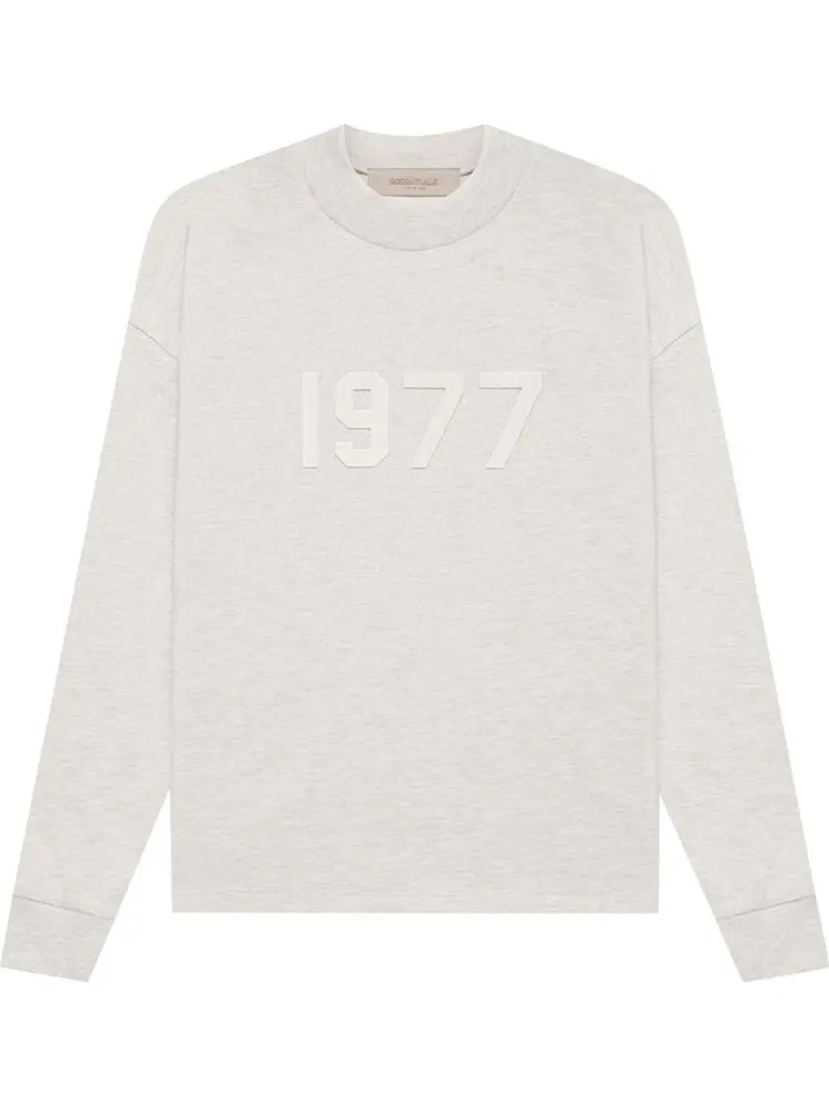 Лонгслив Fear of God Essentials Essentials Long-Sleeve Tee 'Light Oatmeal' — изображение 1 из 2, серый