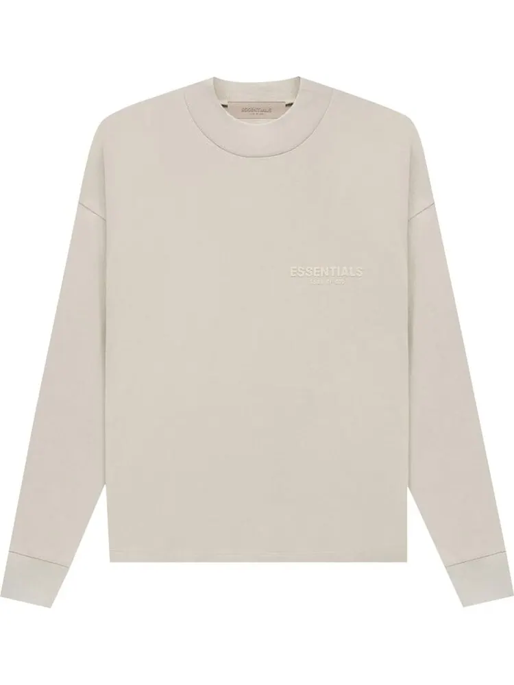 Лонгслив Fear of God Essentials Essentials Long-Sleeve Tee 'Wheat' — изображение 1 из 2, бежевый