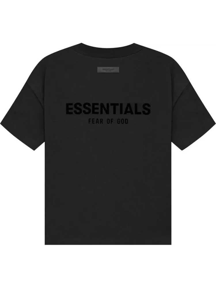 Футболка Fear of God Essentials с логотипом и круглым вырезом — изображение 2 из 2, черный