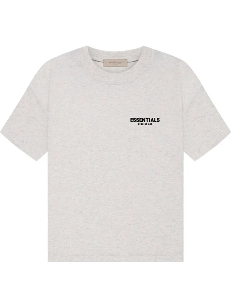 Футболка Fear of God Essentials Tee 'Light Oatmeal' — изображение 1 из 2, серый