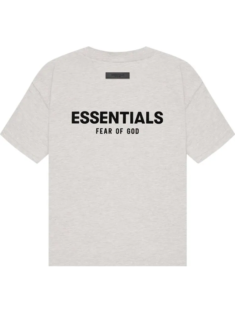 Футболка Fear of God Essentials Tee 'Light Oatmeal' — изображение 2 из 2, серый