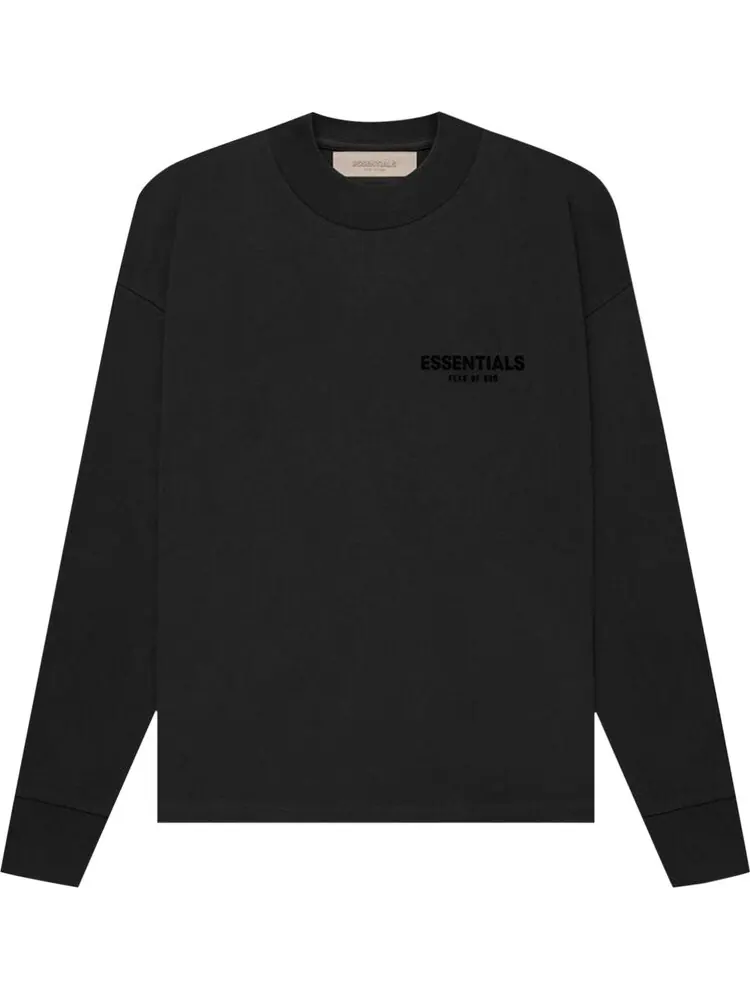 Лонгслив Fear of God Essentials Long-Sleeve Tee 'Stretch Limo' — изображение 1 из 2, черный