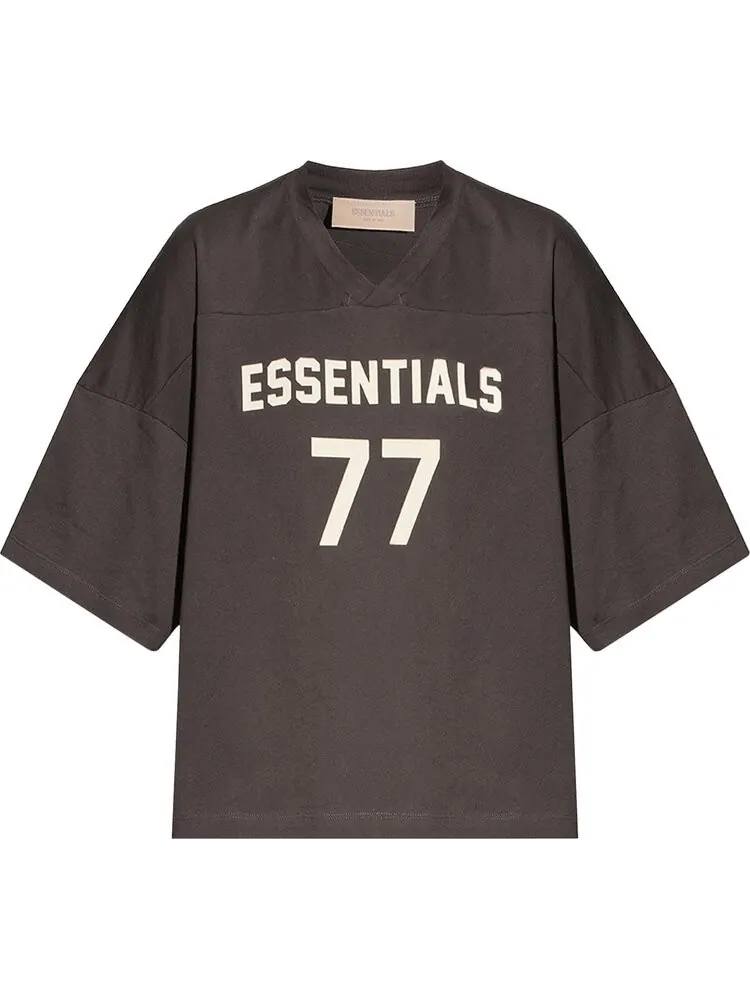 Футболка Fear of God Essentials Football, железный — изображение 1 из 1