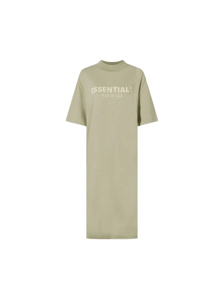 Футболка Fear of God Essentials T-Shirt Dress — изображение 1 из 1, морская пена