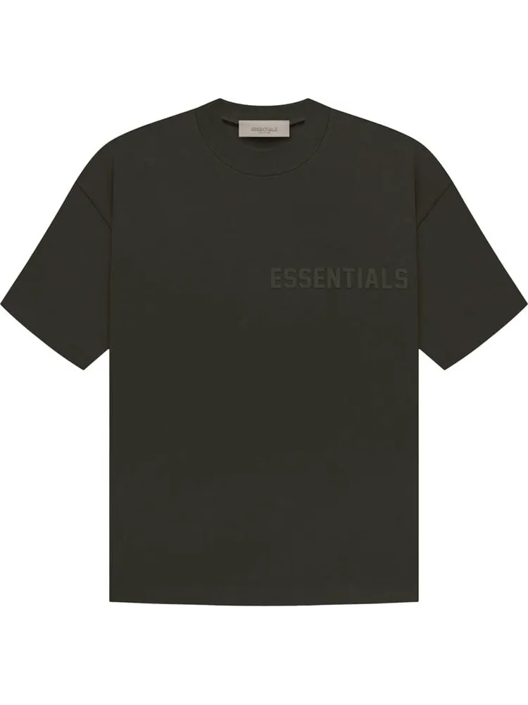 Футболка Fear of God Essentials Short-Sleeve Tee 'Off Black' — изображение 1 из 2, черный
