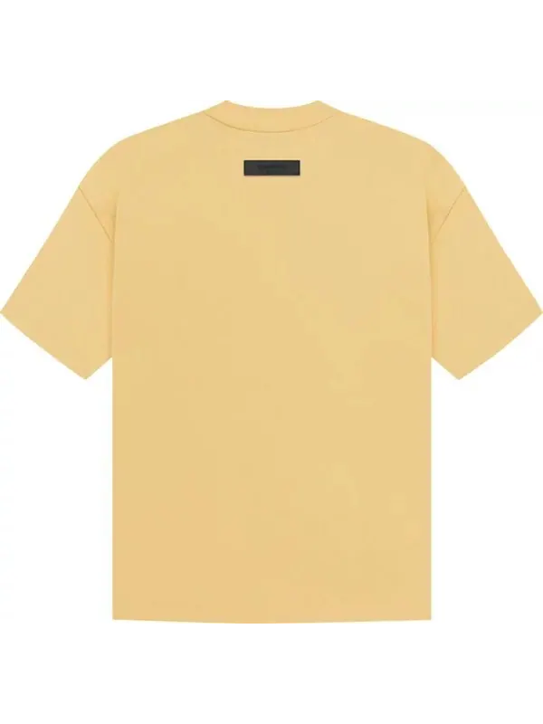Футболка Fear of God Essentials Short-Sleeve Tee 'Light Tuscan' — изображение 2 из 2, желтый
