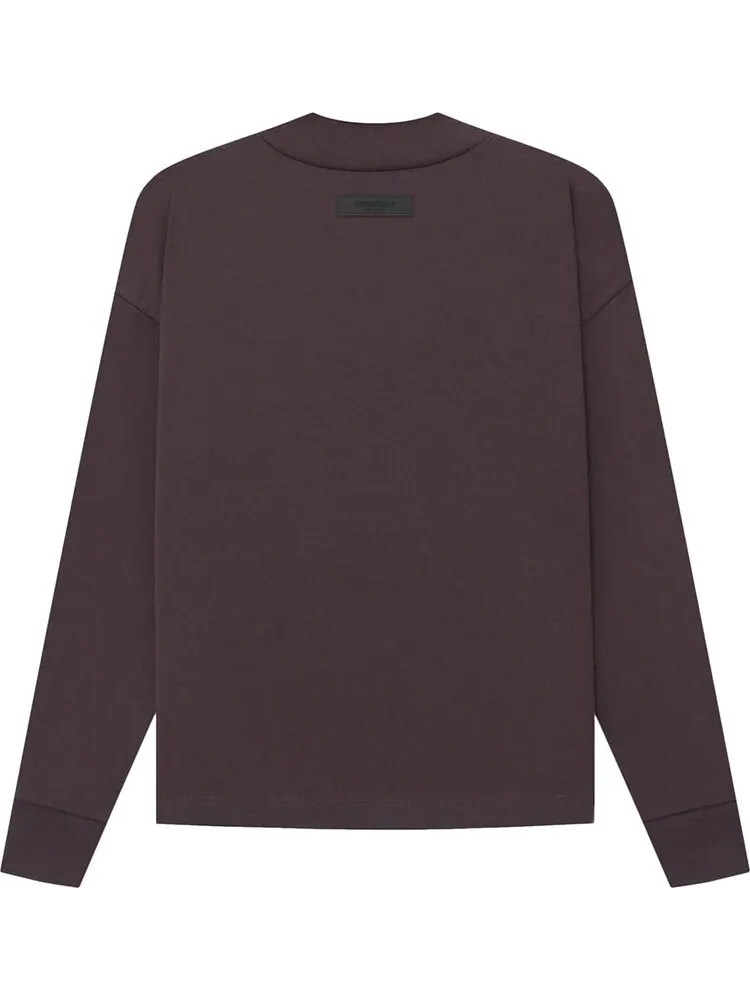 Лонгслив Fear of God Essentials Long-Sleeve Tee 'Plum' — изображение 2 из 2, коричневый