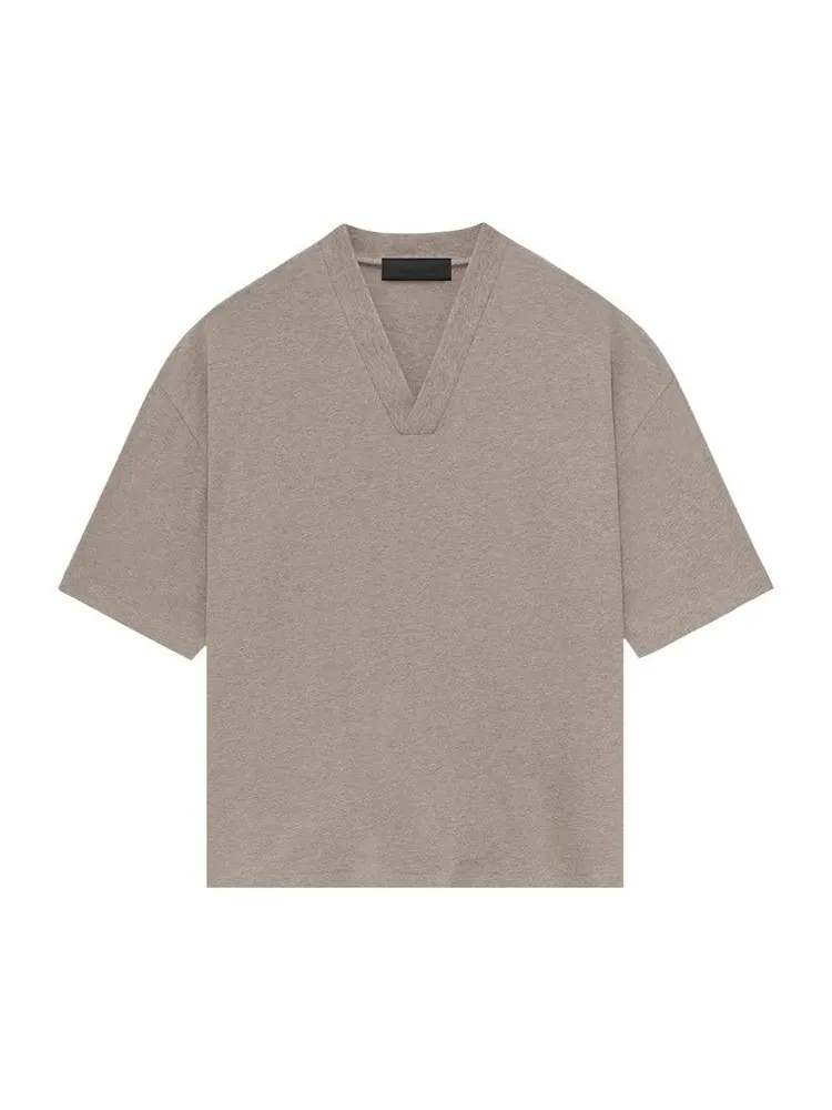 Топ Fear of God Essentials V-Neck, Core Heather — изображение 1 из 2, коричневый