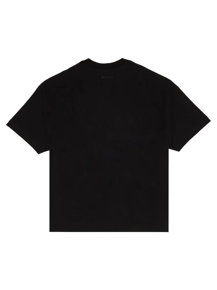 Футболка Fear of God Essentials Jersey Crewneck Tee Black — изображение 2 из 3, черный