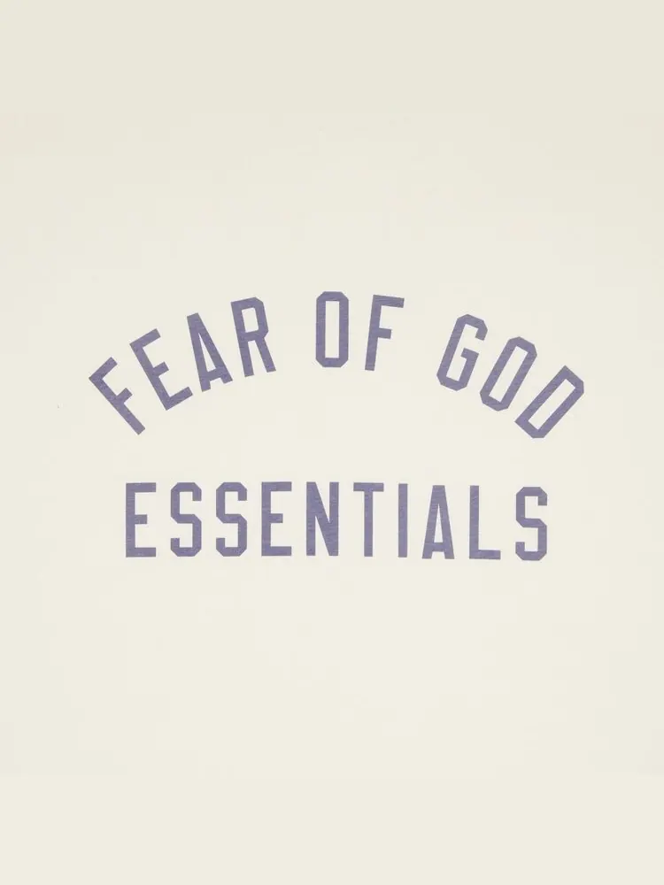 Футболка Fear of God Essentials Jersey Crewneck Tee Shell — изображение 3 из 3, кремовый