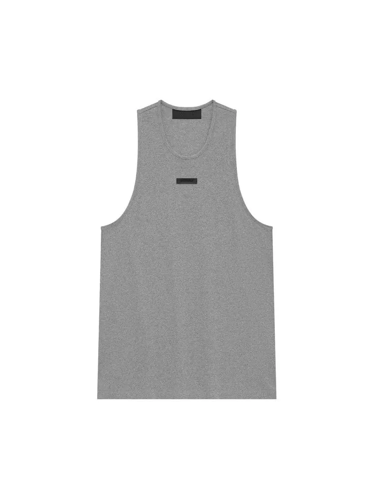 Топ Fear of God Essentials Ribbed Tank — изображение 1 из 2, серый