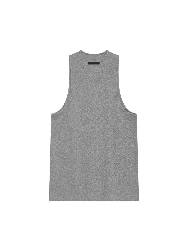Топ Fear of God Essentials Ribbed Tank — изображение 2 из 2, серый