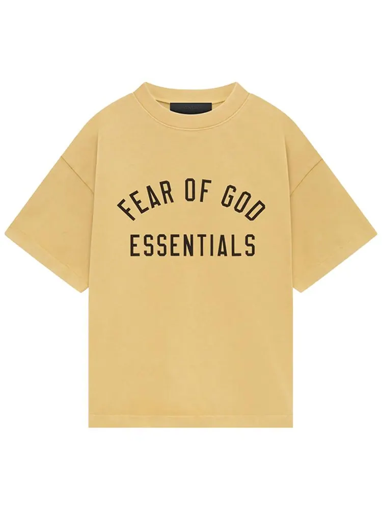 Футболка Fear of God Essentials Tri-Blend Crewneck Tee 'Amber' — изображение 1 из 2, янтарный