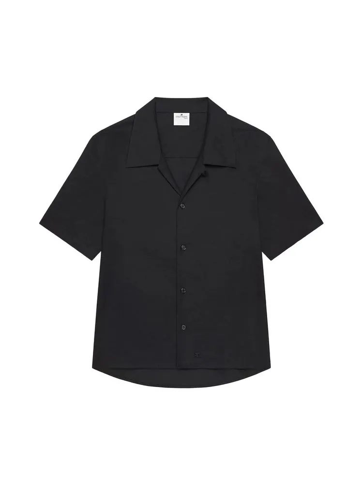 Рубашка Courrèges Short-Sleeves Shirt 'Black' — черный