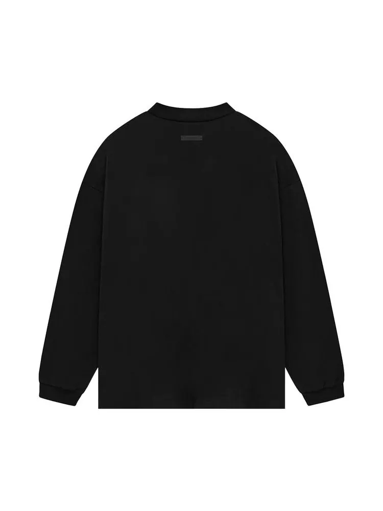 Футболка Fear of God Essentials Jersey Long-Sleeve Tee — изображение 2 из 2, черный