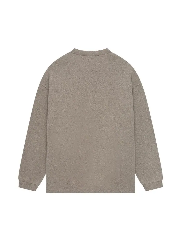 Футболка Fear of God Essentials Jersey Long-Sleeve Tee — изображение 2 из 2, серый