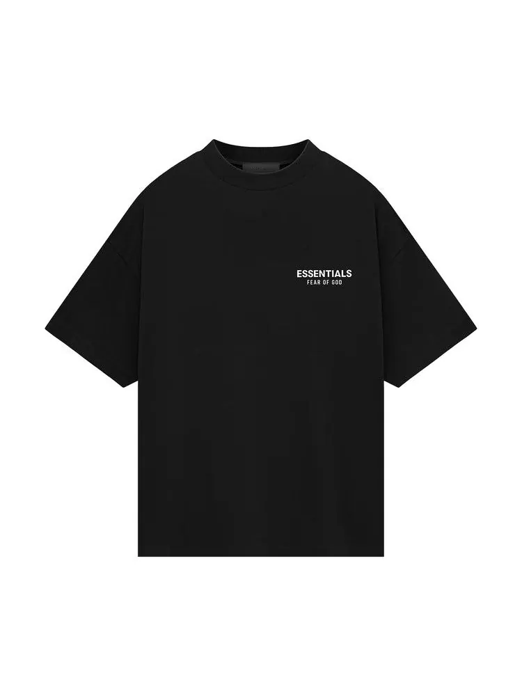 Футболка Fear of God Essentials Jersey Crewneck T-Shirt — изображение 1 из 2, черный