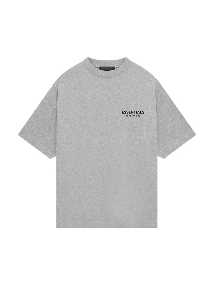 Футболка Fear of God Essentials Jersey Crewneck T-Shirt — изображение 1 из 2, светлый серый