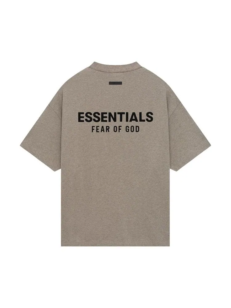 Футболка Fear of God Essentials Jersey Crewneck T-Shirt — изображение 2 из 2, серый