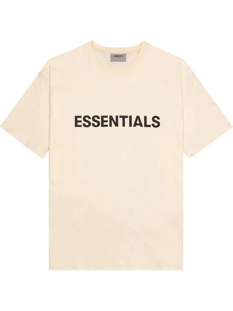 Футболка Fear of God Essentials Short-Sleeve Tee 'Buttercream' — изображение 1 из 1, бежевый