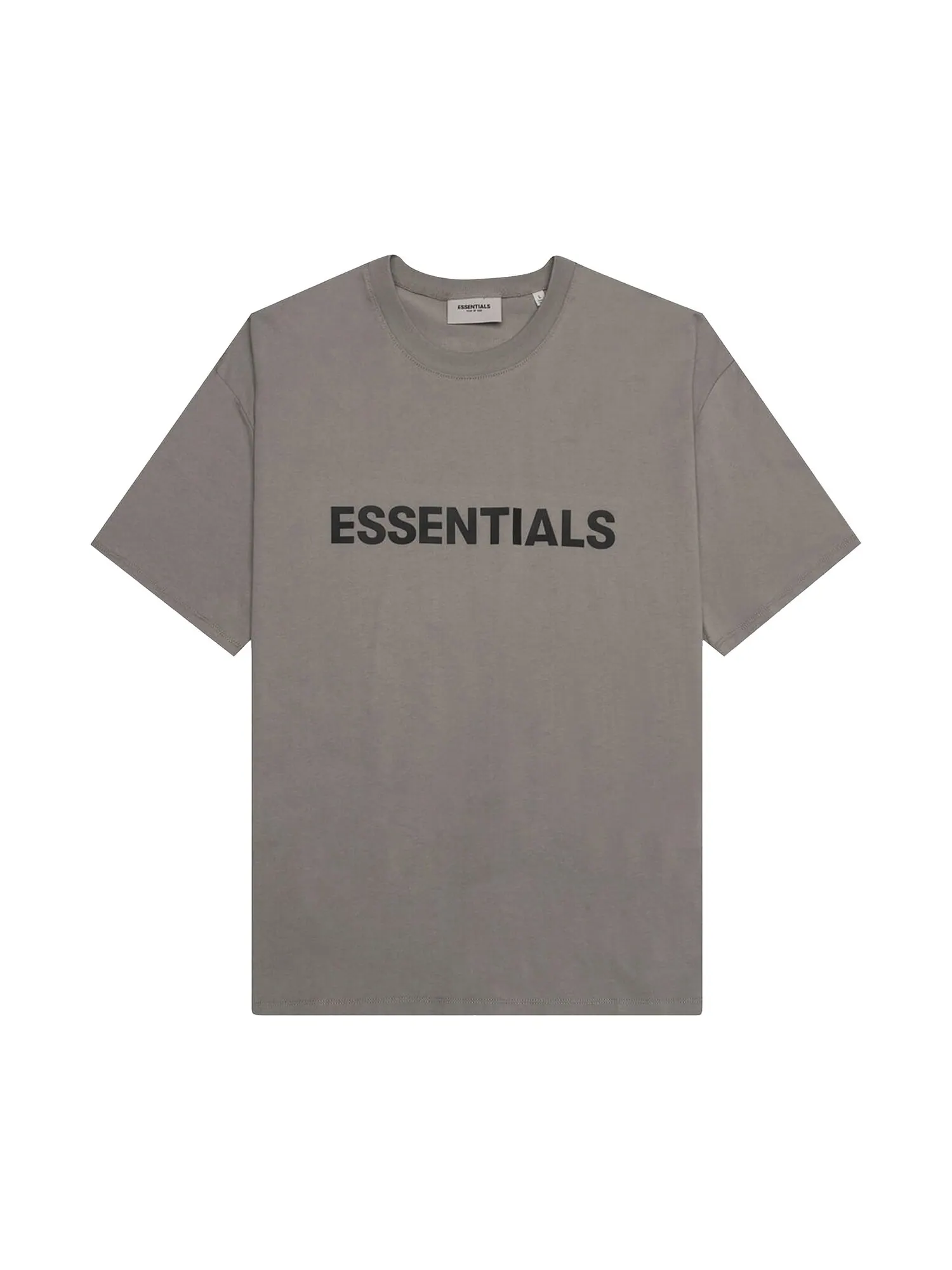 Футболка Fear of God Essentials с короткими рукавами и логотипом — изображение 1 из 2, тауп