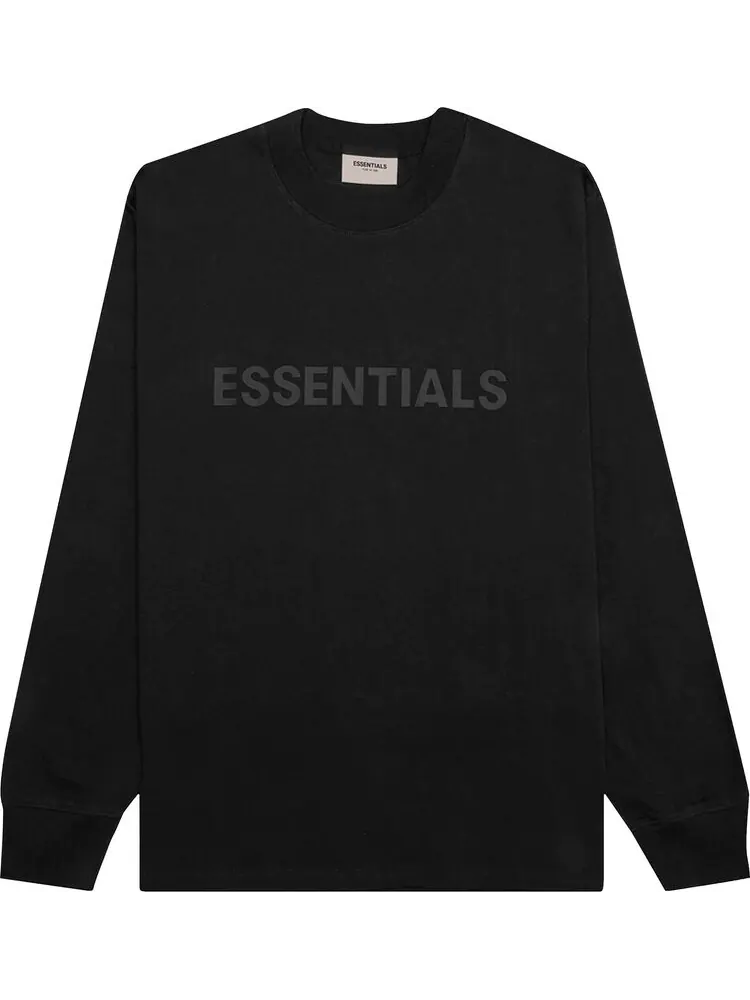 Лонгслив Fear of God Essentials Long-Sleeve Tee 'Strech Limo' — изображение 1 из 1, черный