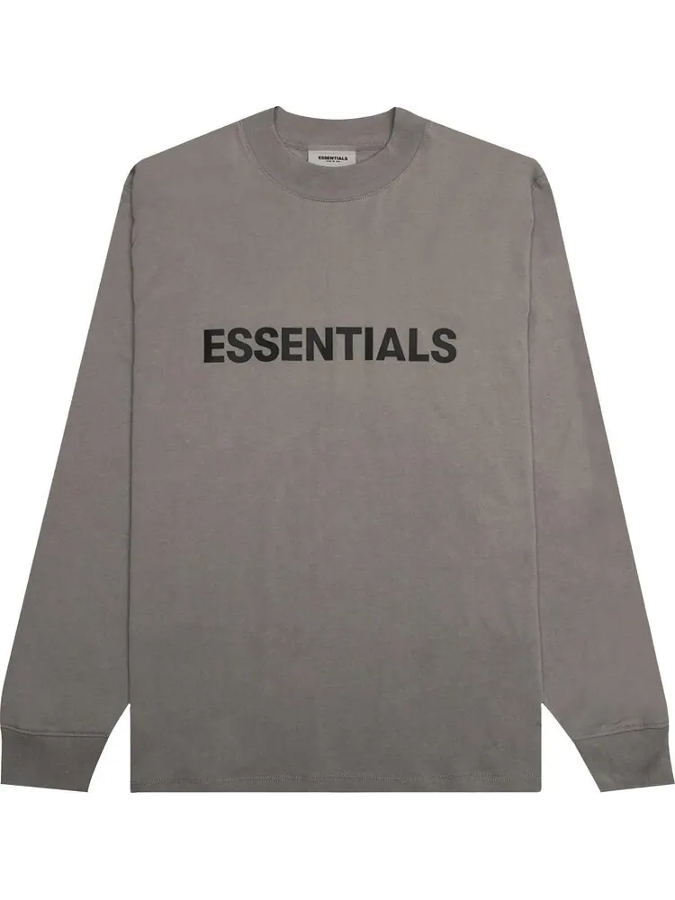 Лонгслив Fear of God Essentials Long-Sleeve Tee 'Stone' — изображение 1 из 1, серый