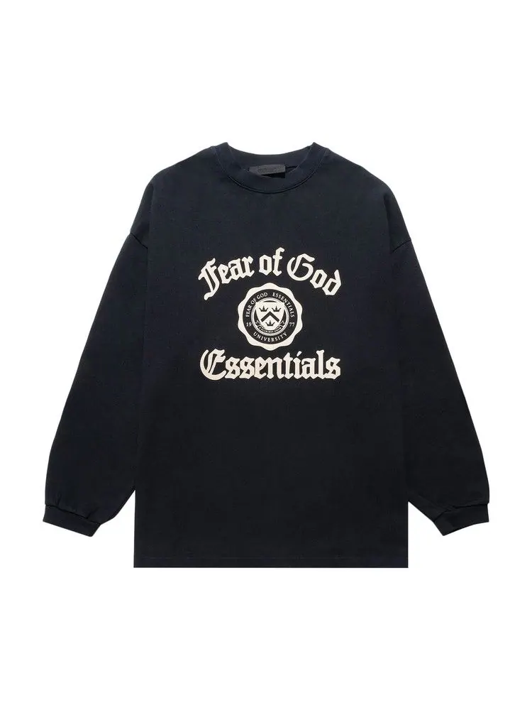 Футболка Fear of God Essentials Heavy Long-Sleeve T-Shirt — изображение 1 из 2, черный