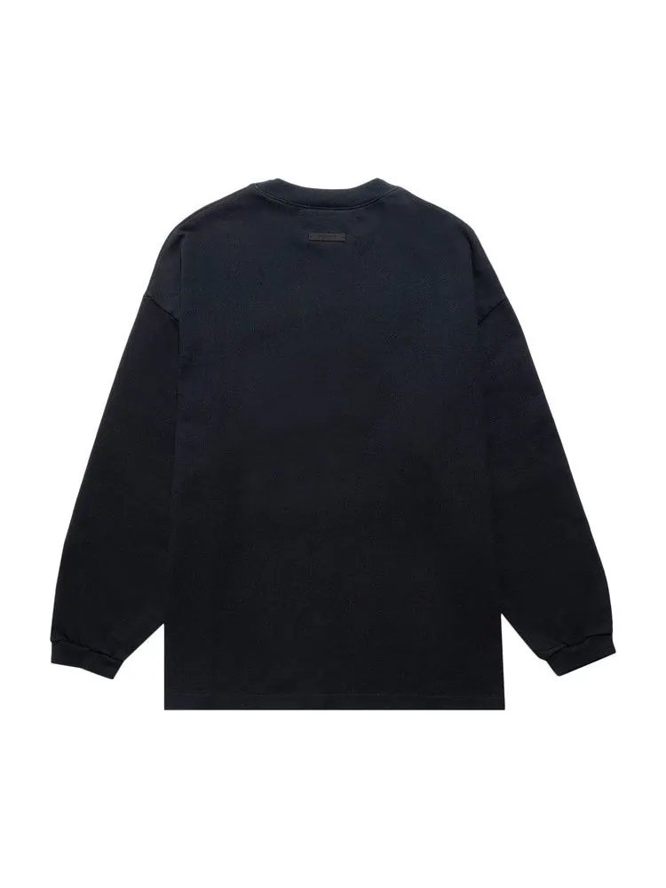 Футболка Fear of God Essentials Heavy Long-Sleeve T-Shirt — изображение 2 из 2, черный