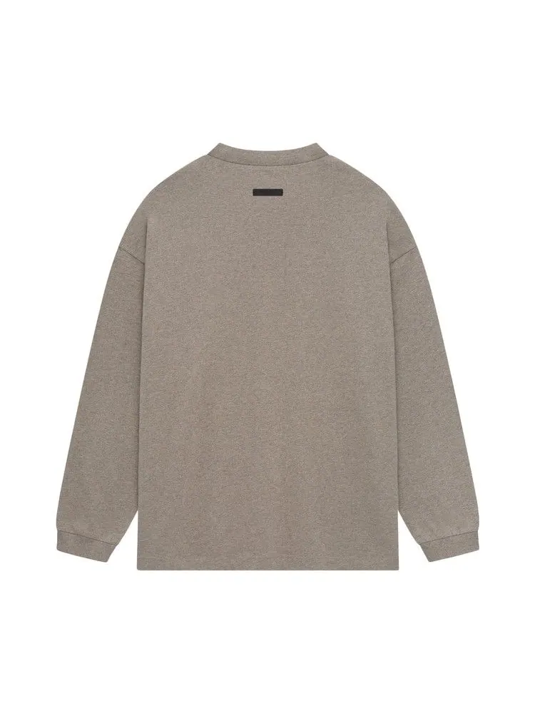 Футболка Fear of God Essentials Heavy Long-Sleeve Tee — изображение 2 из 2, серый