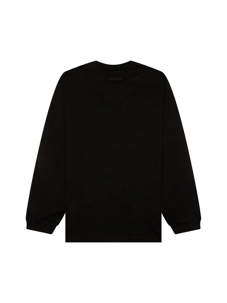 Футболка Fear of God Essentials Jersey Long-Sleeve Tee — изображение 2 из 2, черный