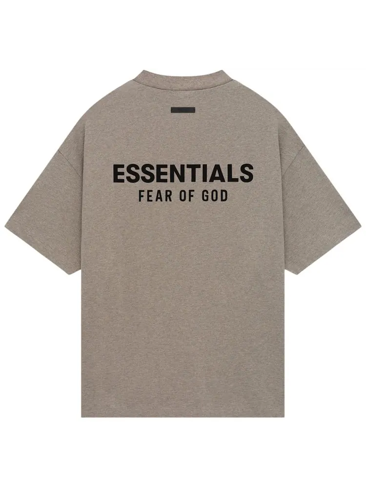 Футболка Fear of God Essentials Jersey Crewneck Tee 'Heather Grey' — изображение 2 из 2, серый