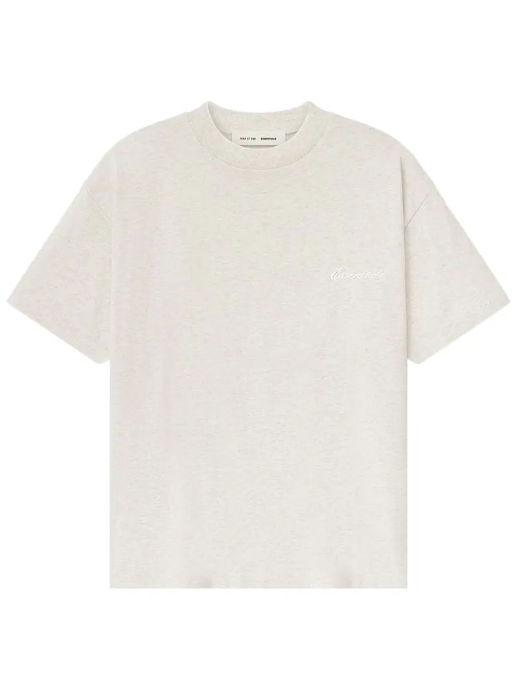 Классическая футболка с коротким рукавом Fear of God Essentials — изображение 1 из 2, бежевый