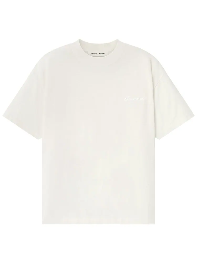 Футболка Fear of God Essentials Embroidered Essential — изображение 1 из 4, бежевый