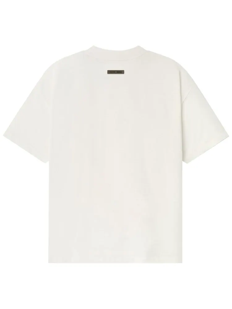 Футболка Fear of God Essentials Embroidered Essential — изображение 2 из 4, бежевый
