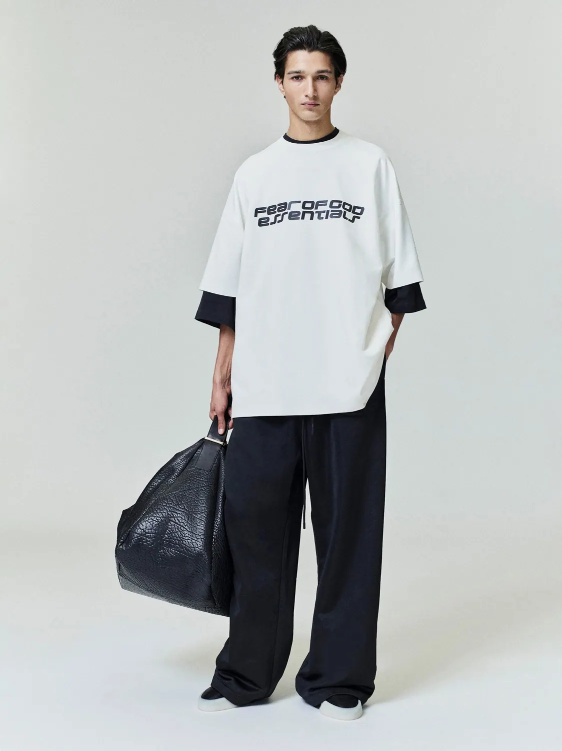 Футболка Fear of God Essentials Ponte 90s — изображение 3 из 5, слоновая кость
