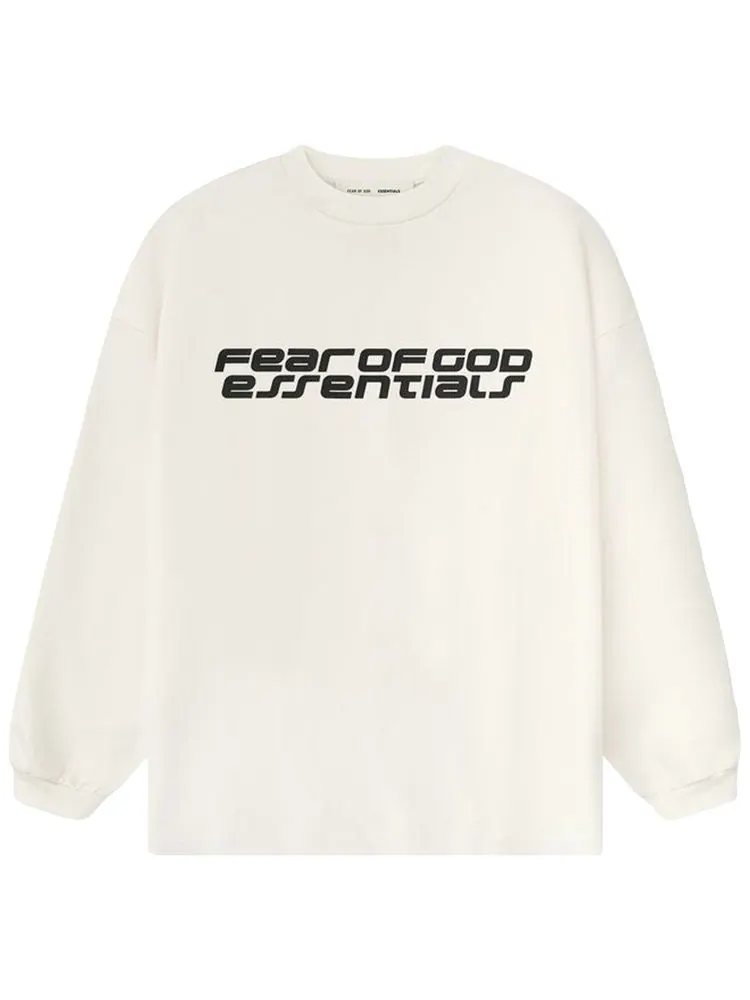 Футболка с длинными рукавами Fear of God Essentials 90-х годов — изображение 1 из 2, бежевый