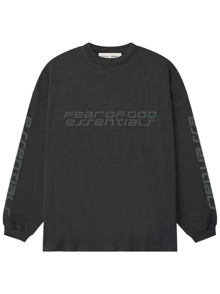 Футболка с длинными рукавами Fear of God Essentials 90-х годов, винтажная — изображение 1 из 3, черный