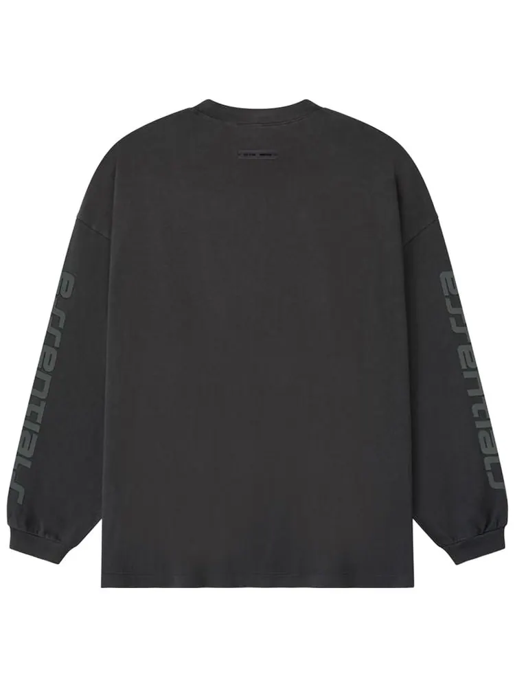Футболка с длинными рукавами Fear of God Essentials 90-х годов, винтажная — изображение 2 из 3, черный