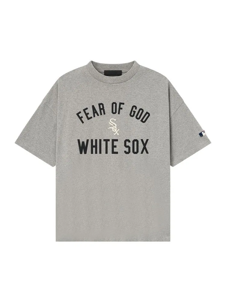 Футболка Fear of God Essentials White Sox 90s Tee, Concrete Heather — изображение 1 из 3, серый